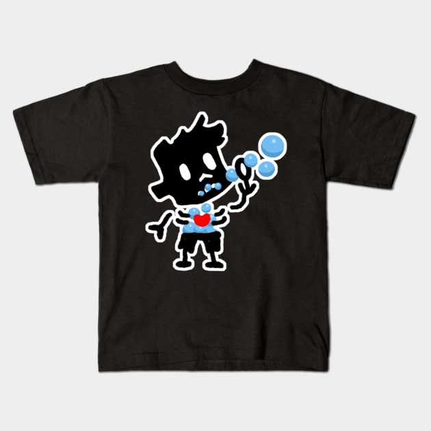 bubble zombie boy Kids T-Shirt by COOLKJS0